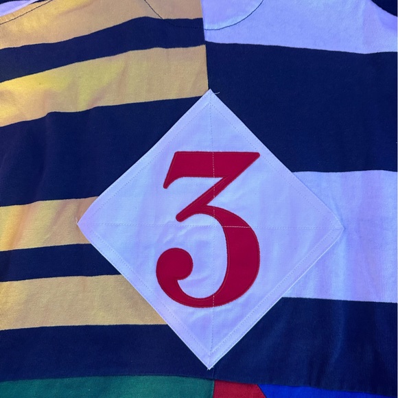 POLO Ralph Lauren Mens Classic-fit Patchwork Jersey Rugby Shirt XL w/ Tags.Super - Picture 6 of 6